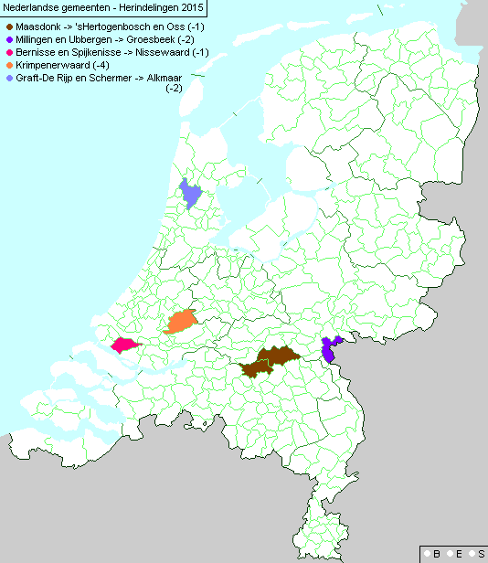 Nederlandse gemeentes herindeling 2015.PNG