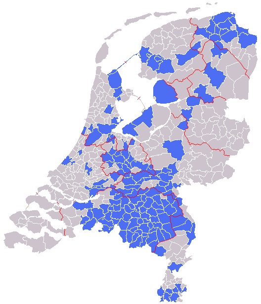 158 van 430 Nederlandse Gemeenten