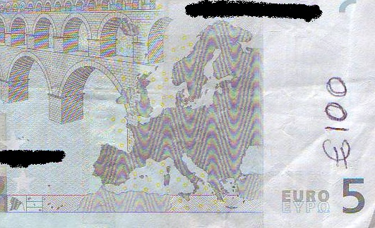 5 or 100? €5, K/T