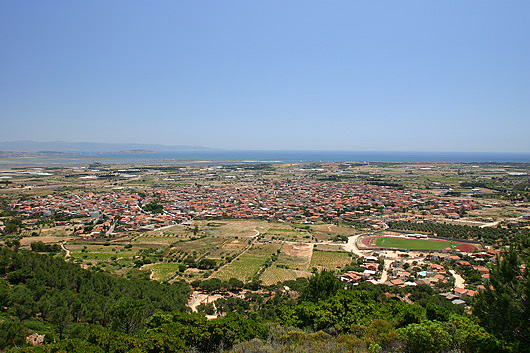La città vista dal Monte Arbu