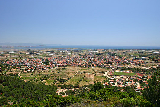 La città vista dal Monte Arbu